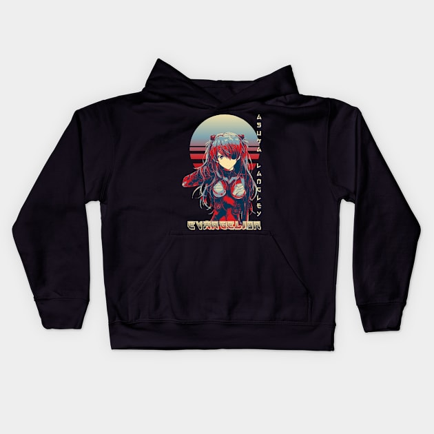 Asuka Langley Kids Hoodie by Retrostyle